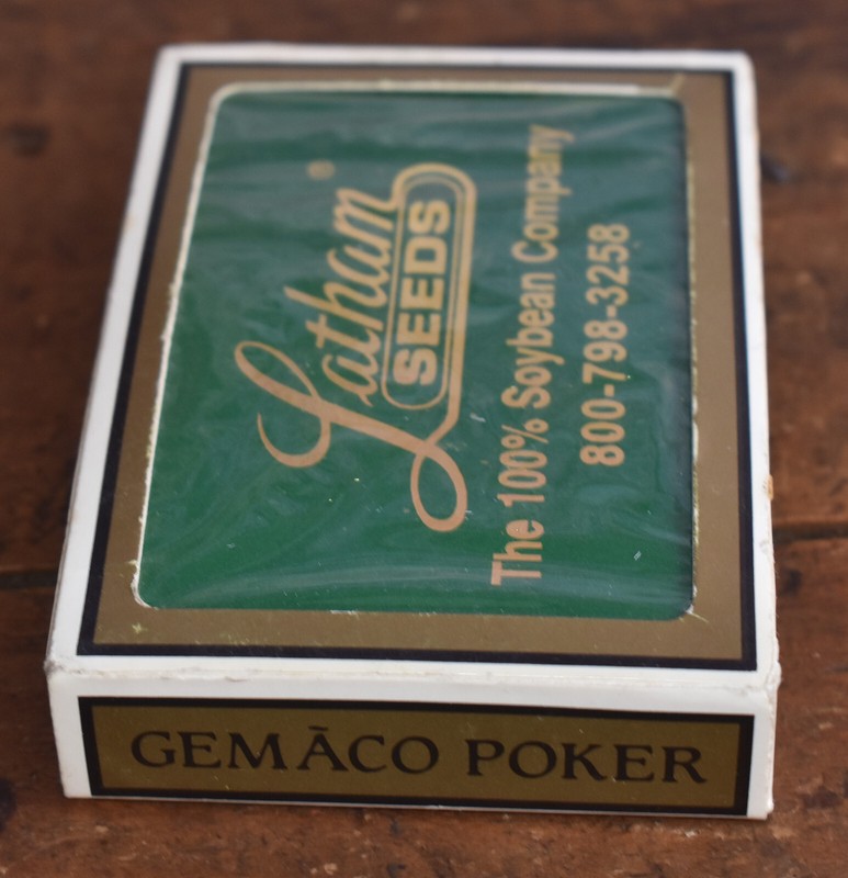 Vintage Latham Seeds Soybean Company Advertising Unopened Deck of Cards gallery
