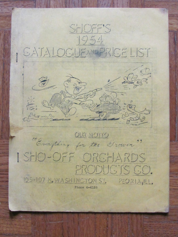 1954 CATALOG SHO-OFF ORCHARDS PRODUCTS PEORIA IL SCHOFF