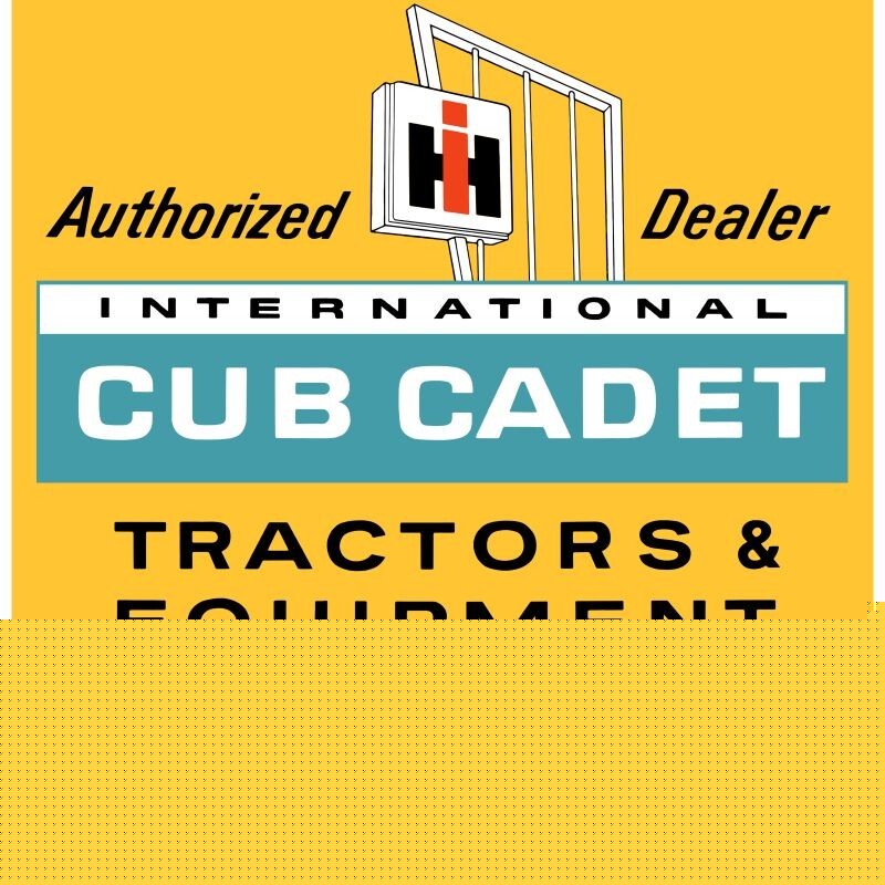 IH Cub Cadet Lawn & Garden Diecut NEW Sign: 40″ Tall Diecut USA STEEL XL Size