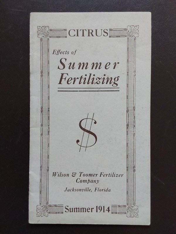 1913 & 1914 FLORIDA AGRICULTURAL PAMPHLETS * WILSON & TOOMER JACKSONVILLE FL gallery