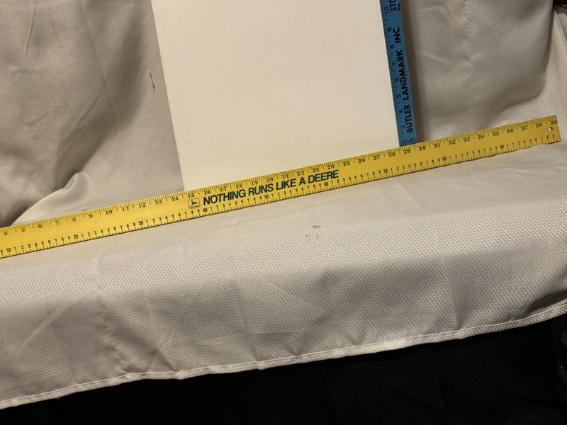 John Deere “Nothing Runs Like A Deere” 39″ Yard Stick / Planting Guide Vintage
