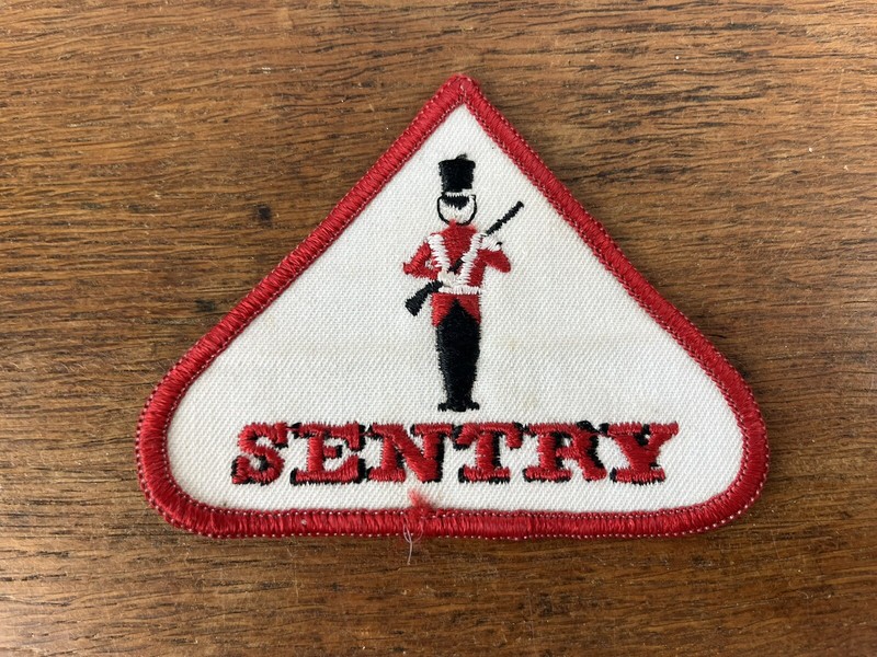Vintage Sentry Embroidered Sew on Patch