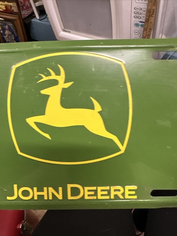 John Deere License Plate/ Licensed Product 2165 And 49x95 Green/yellow Colored gallery