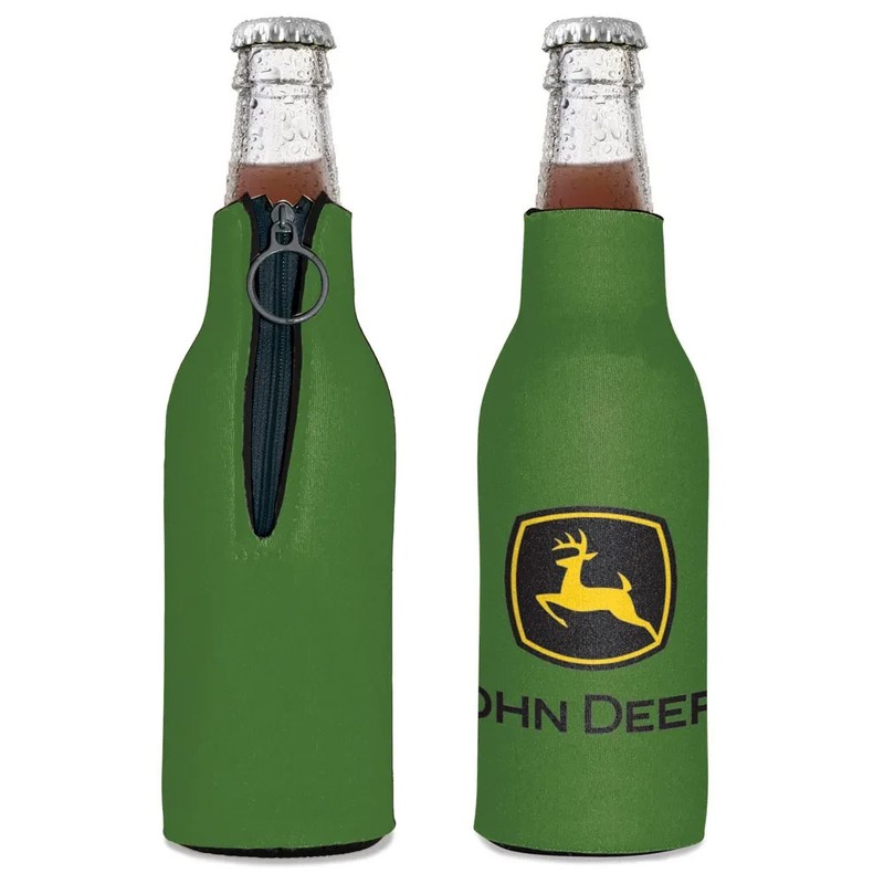 JOHN DEERE GREEN 12 oz 2 SIDED DESIGN INSULATED BOTTLE HOLDER WINCRAFT 🚜