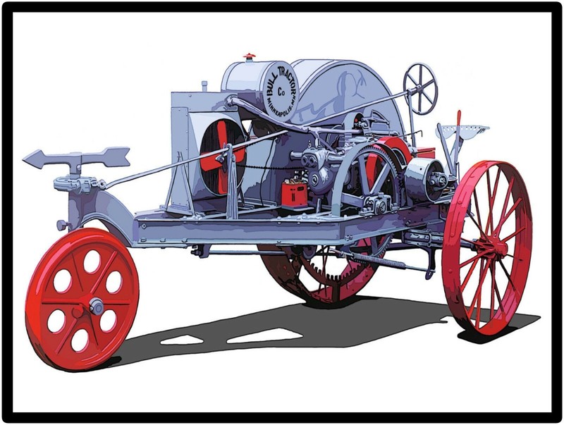 Little Bull Farm Tractors New Metal Sign Large Size: 12 x 16″