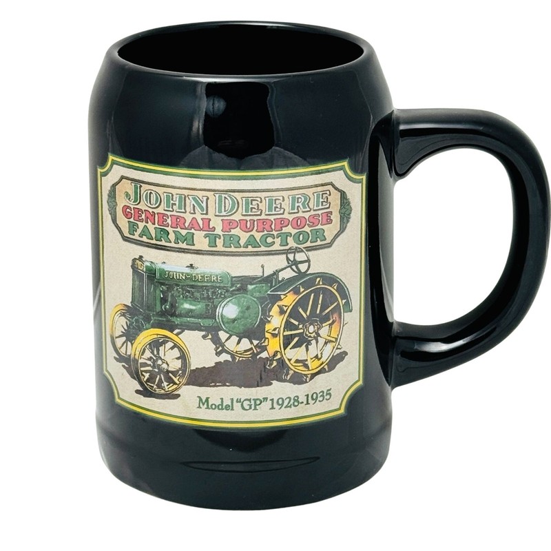 John Deere Ceramic Mug Farm Tractor Black Model GP 1928-1935 Graphic Wrap