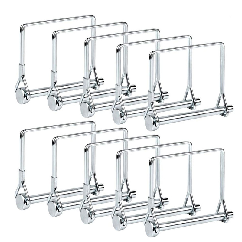 10 Pack 1/4X4 Inch Trailer Coupler Pin Heavy Duty Wire Lock Pin PTO Shaft Lockin gallery