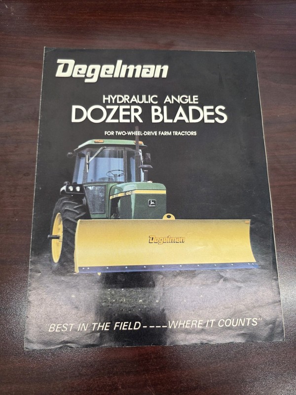 Degelman Hydraulic Angle Dozer Blades for Farm Tractors Brochure FCCA24