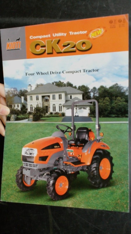 Kioti CK20 Compact Utility Tractor Brochure Vintage Agricultural Advertising