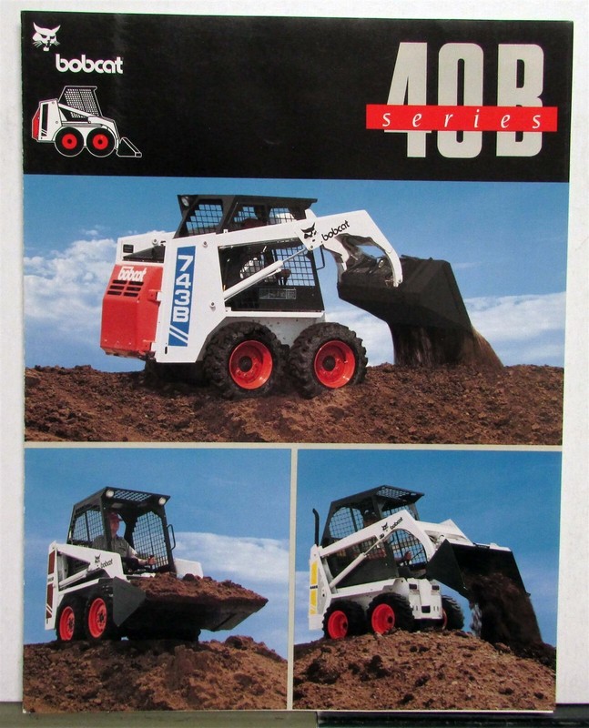 1994 Bobcat 40B Series Construction Specifications Sales Tri-Folder