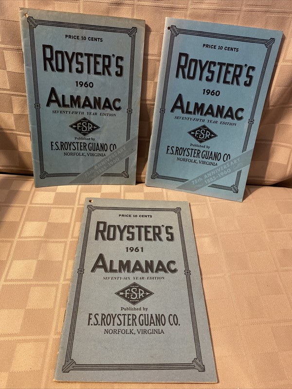 Vintage F.S.Royster Guano Farmer’s Almanac