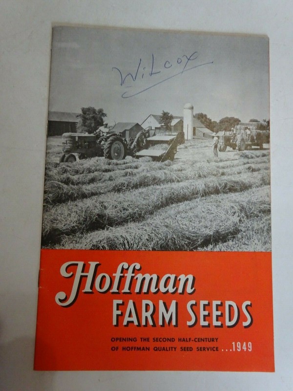 1949 Hoffman Farm Seed Catalog & Price List