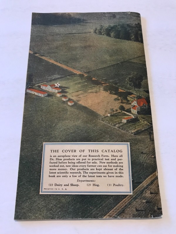 Dr Hess Products 1929 Catalog Ashland Ohio gallery
