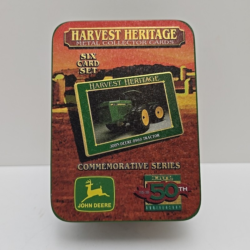 John Deere Harvest Heritage Metal Collector Cards 6 Card Set, 50th Anniv. ERTL