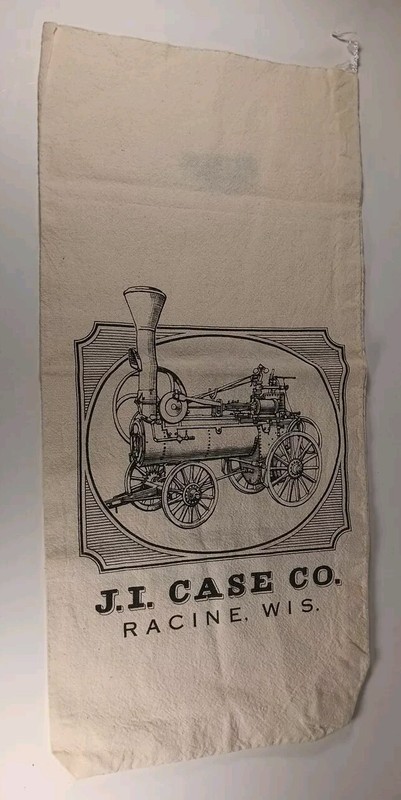 Vintage Keepsak Bag J.I. Case Co. Racine Wis. Old No. 1 Train