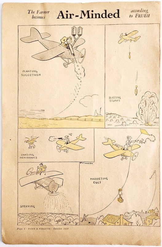 1929 Air Minded Farmer Comic Satire Advertisement Farming Agriculture DWY10 gallery
