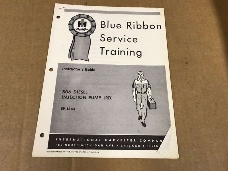 Vintage Blue Ribbon Service Training – 806 Diesel Injection Pump, EP-1544