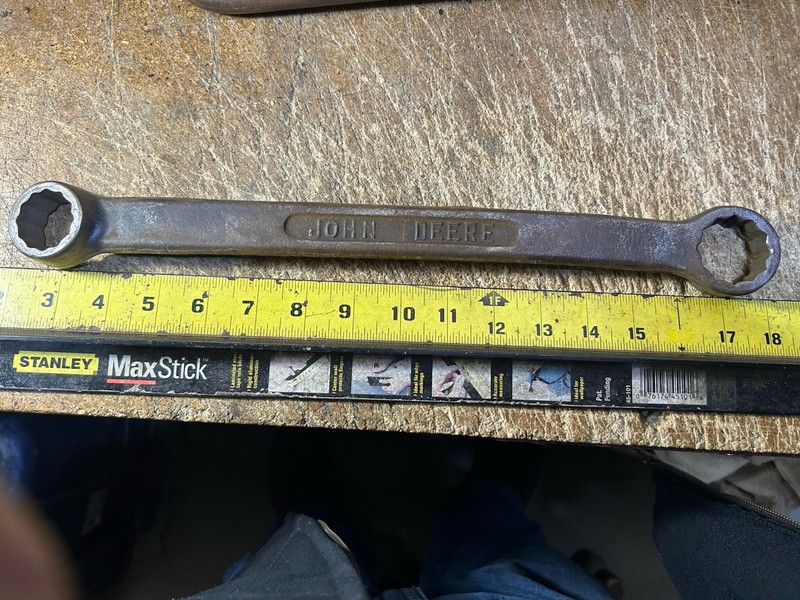 Vintage JOHN DEERE Tractor Wrench 16″ Double Box End 12-point 1-1/4×1-1/2”