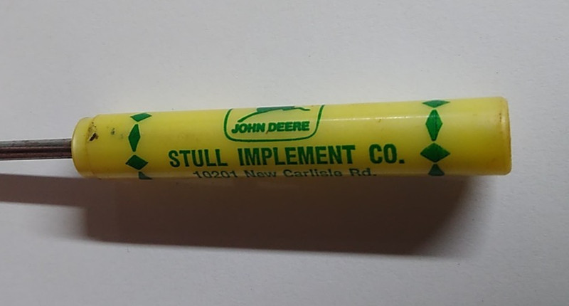 Vintage John Deere Pocket Screwdriver Stull Implement Co New Carlisle, Ohio C gallery