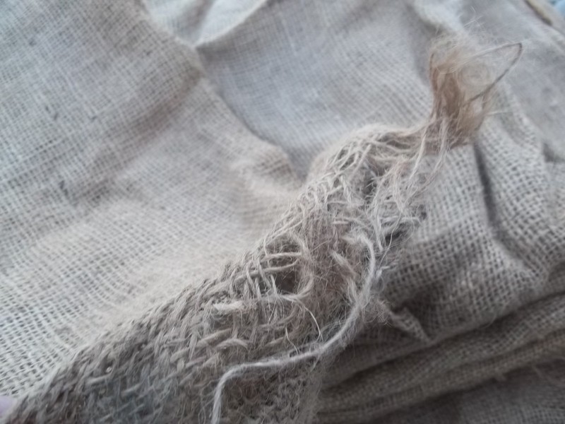 Used Vintage Unmarked / Plain Burlap Sack good for decor $6.50 each gallery