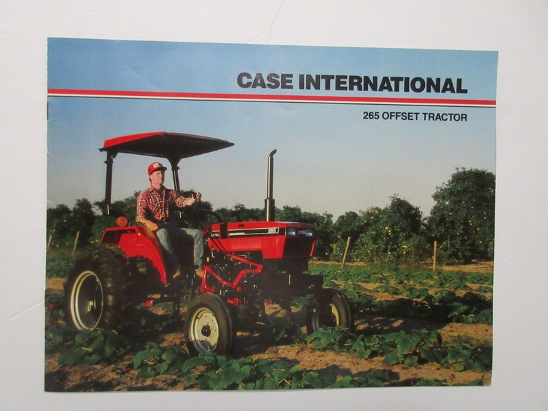 Case IH 265 Offset Tractor Brochure, 8 Pages, Good Condition