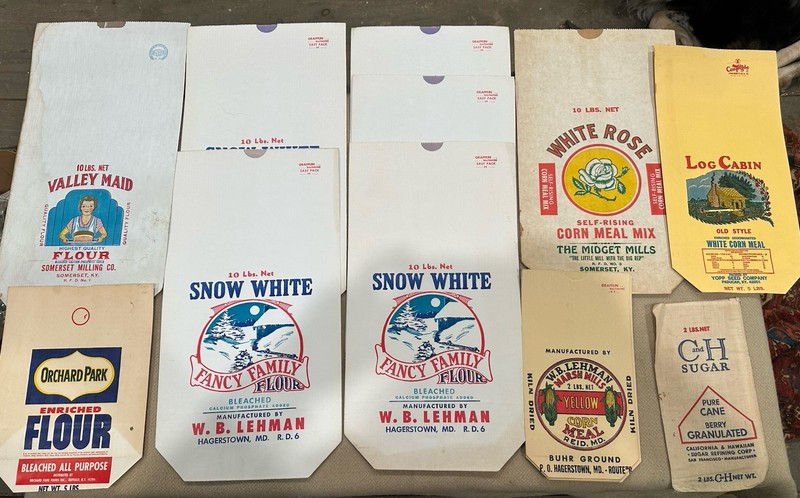 NOS Grain Mill Bags, 15 Original Bags, Unused, New Old Stock !!! Rare Finds !