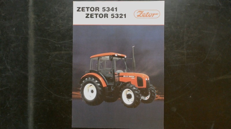 Zetor Brochure Zetor 5341 5321 Tractor Agriculture Advertising Vintage