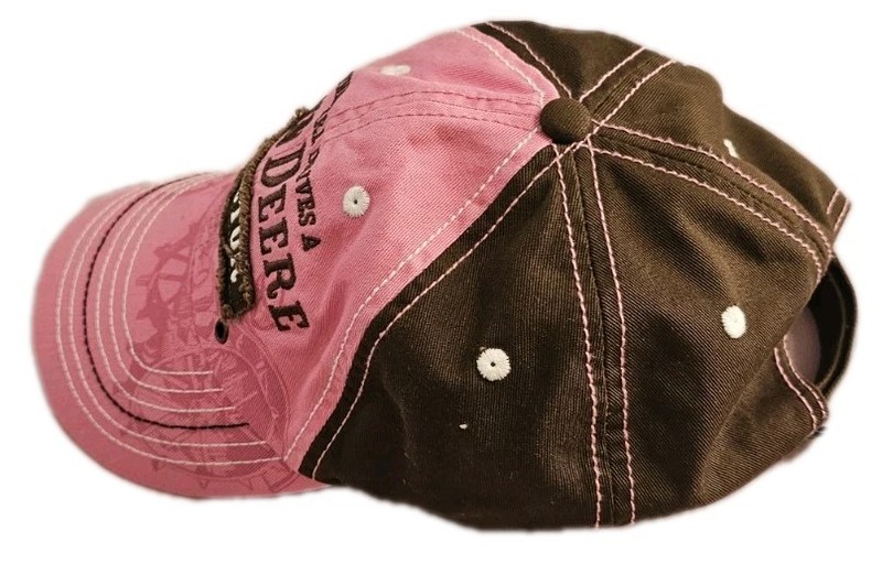 🧢 John Deere Women’s Pink Tractor Hat – “This Girl Drives a John Deere Tractor” gallery