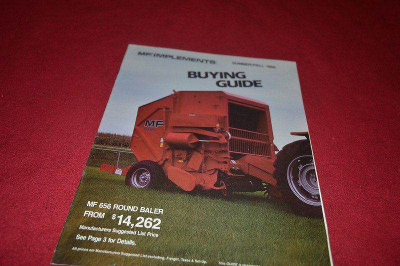 Massey Ferguson Summer Fall 1986 Buyers Guide Dealers Brochure YABE10