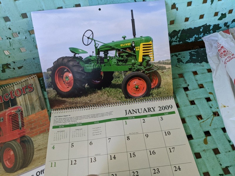 2009 Antique Tractors Calendar Photos Ford John Deere Allis Chalmers Case vtg gallery
