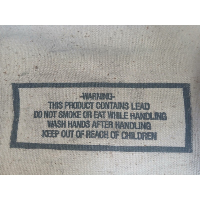 Vintage Lawrence Brand Lead Shot Canvas Bags Set of 3 Magnum Chilled 25lb USA gallery