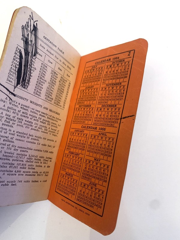1950s DAVCO Granulated Fertilizer Davidson Chemical Notebook Calendar 1954 IN gallery
