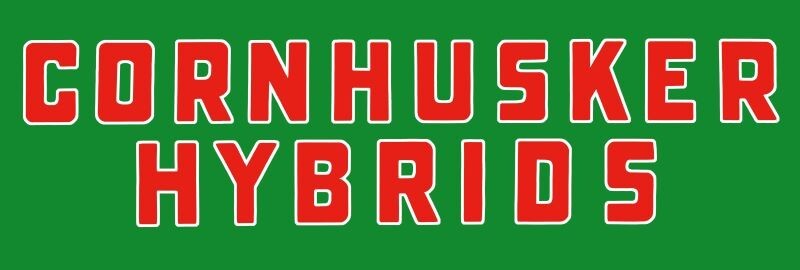 Cornhusker Hybrids NEW Sign 12×36″ USA STEEL XL Size – 4 lbs