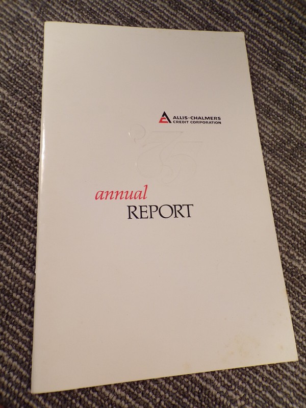 2 Allis Chalmers Credit Corp Annual Report for 1975 Original Factory Proof gallery