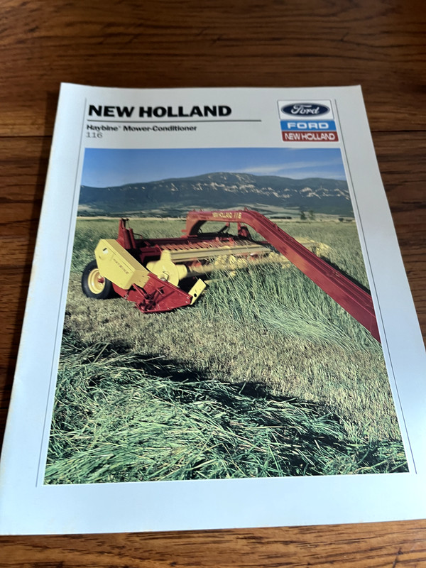 New Holland 116 Haybine Mower Conditioner Brochure FCCA ver2