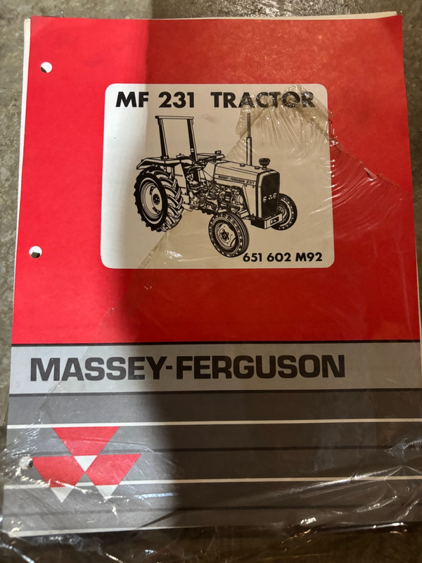 Massey Ferguson 231 Tractor Parts Book Manual MWPA26 ver2