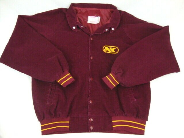 K Products Brand Mens XL Northrup King Seed Jacket Corduroy Stitched NK USA