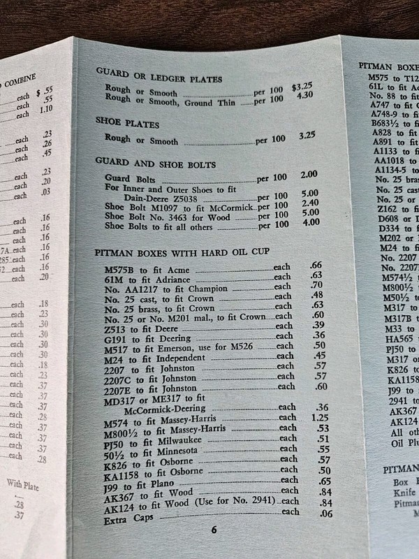 Antique 1934 Dealers Price List Brochure Beck Supply Company Columbus Ohio gallery
