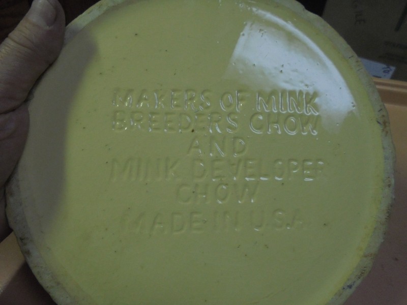 Vintage Purina Mink Chow Feeder Plate Dark Green gallery