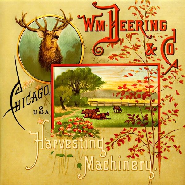 Wm. Deering Harvesting Machines of Chicago NEW Metal Sign: 12×12″ Square