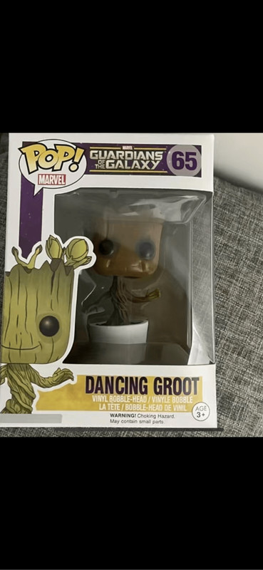 Funko Pop 65 dancing Groot from guardians of the Galaxy