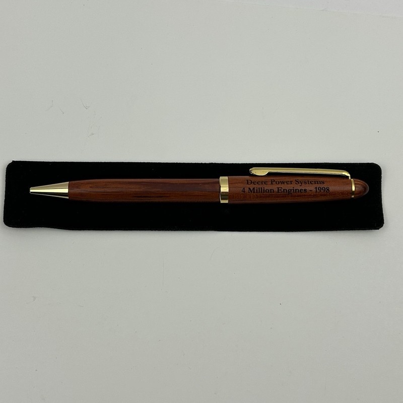 VTG John Deere Power Systems 4 Million Engines 1998 Rosewood Ballpoint Pen LS gallery