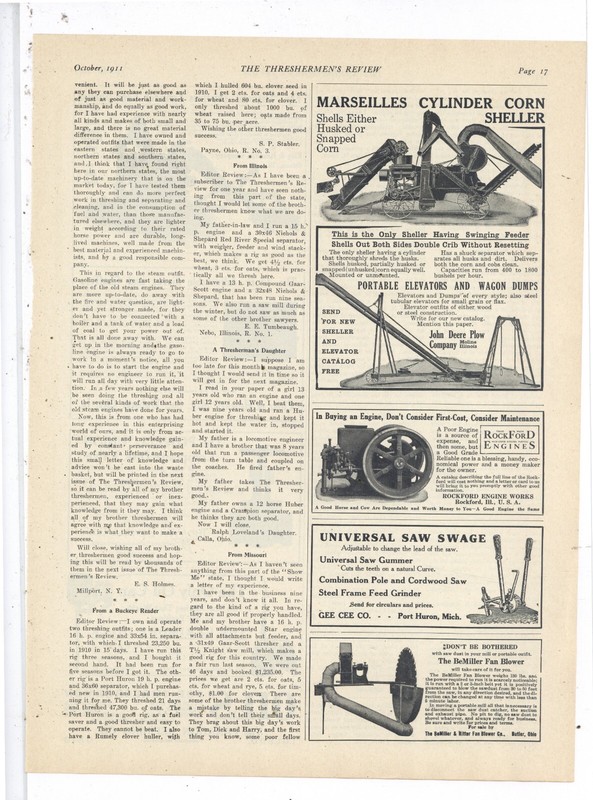 1911 Rockford Engine Works Ad: High Grade General Purpose Engines – r. Illinois