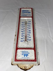 Vintage Sierra Savings Thermometer Farm Financial Federation INC