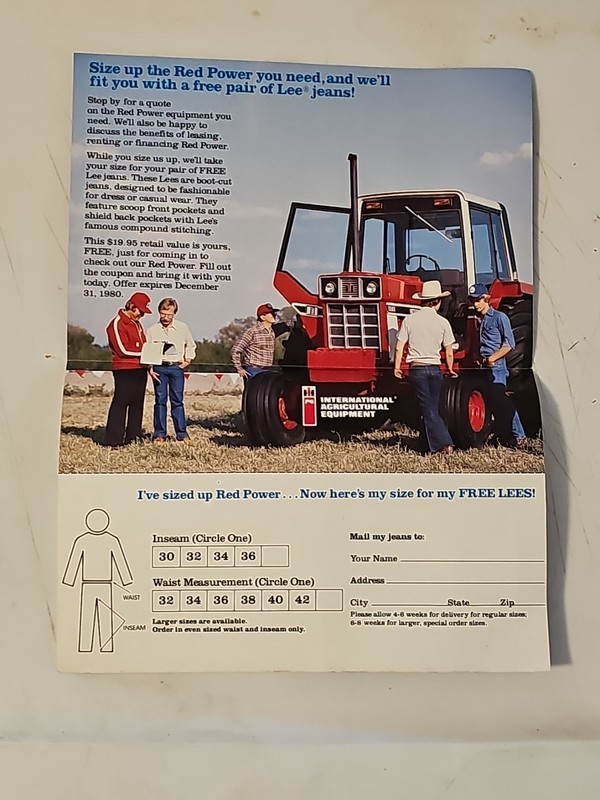International Harvester Red Power Showdown Brochure Foldout Mailer gallery