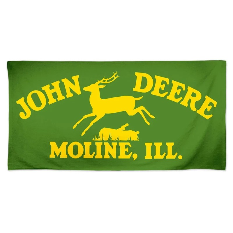 JOHN DEERE MOLINE,ILL SPECTRA BEACH TOWEL 30″ X 60″ NEW WINCRAFT 🚜