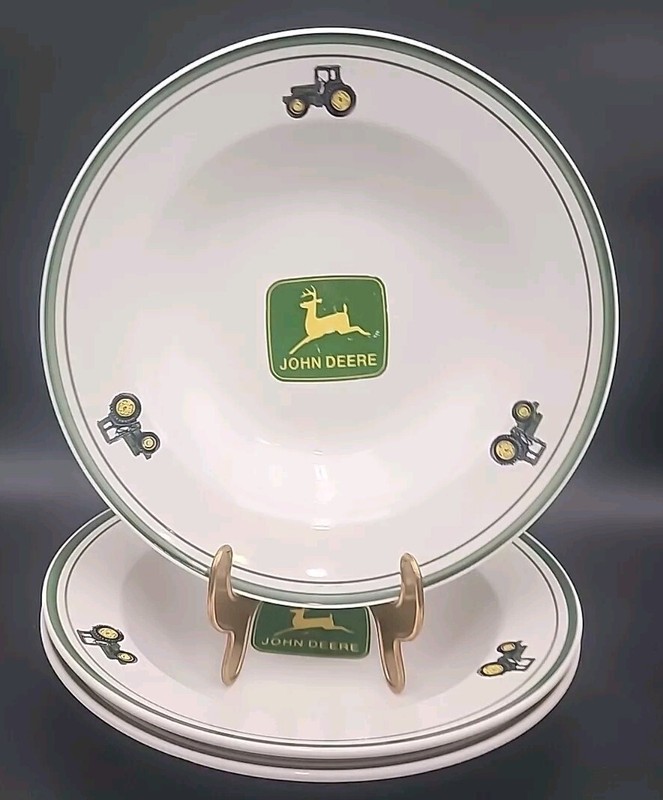 John Deere Gibson Soup Salad Bowls Set of 3