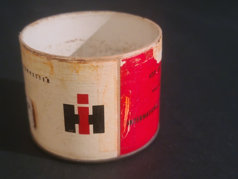 Vintage International Harvester IH EMPTY Cardboard/Tin Bearing Container Can