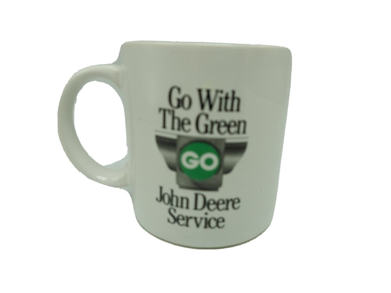 John Deere Coffee Cup Mug Go With The Green Service 1924 to 1953 Model D Tractor