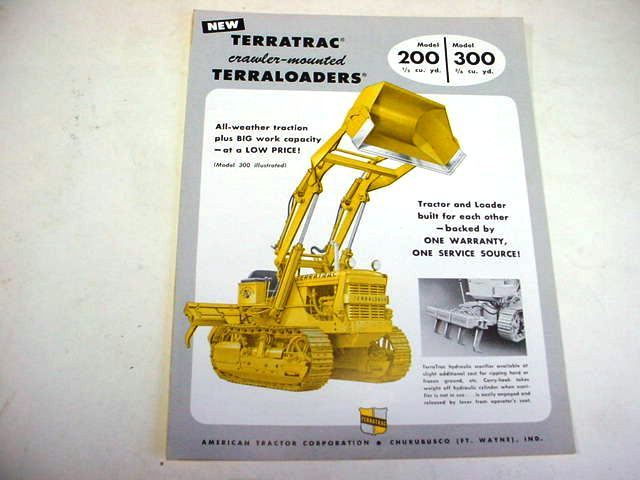 RARE Terratrac 200 & 300 Crawler Loaders Brochure